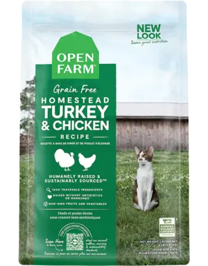 Open Farm Open Farm chat recette dinde et poulet sans grains