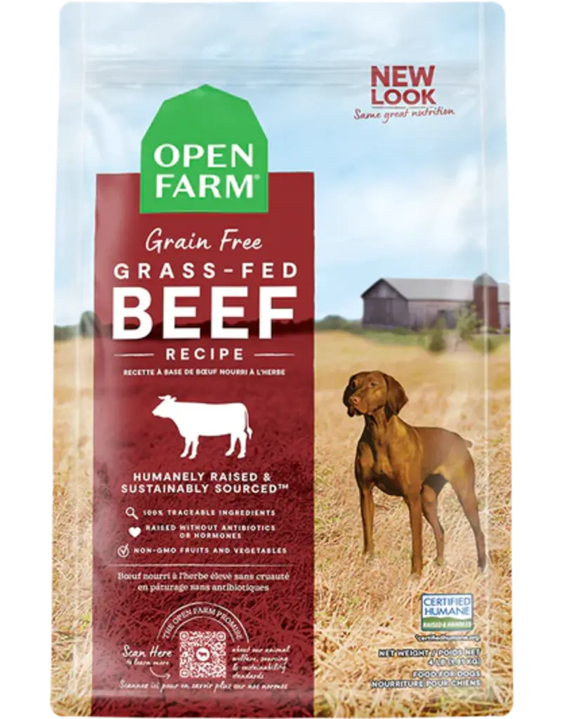 Open Farm Open Farm grass-feed recette boeuf sans grain