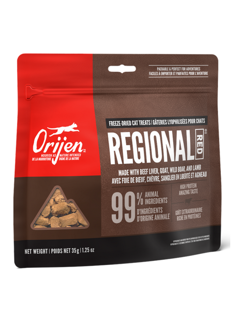 Orijen Orijen gâteries lyophilisées pour chat recette regional red 35g