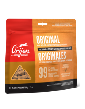 Orijen Orijen gâteries lyophilisées pour chat recette originale 35g