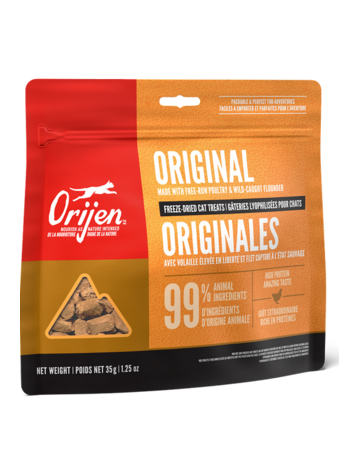 Orijen Orijen gâteries lyophilisées pour chat recette originale 35g