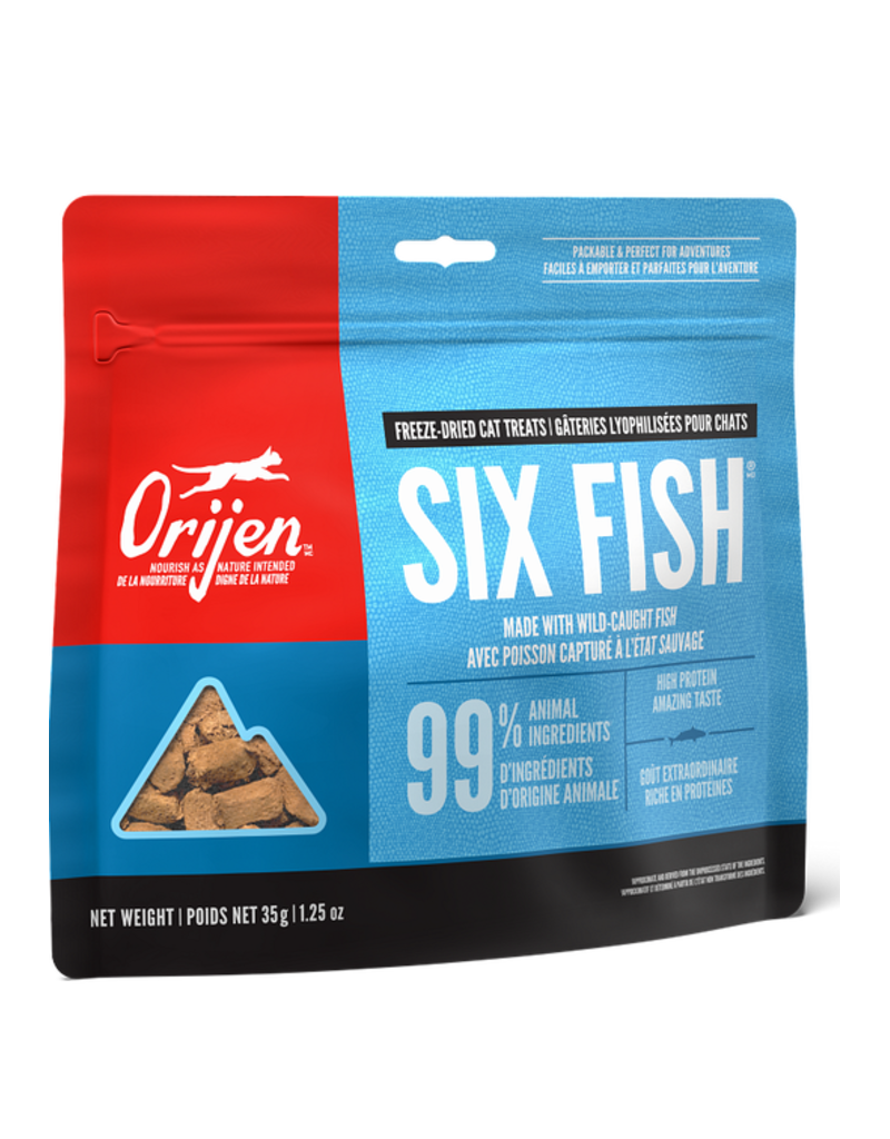 Orijen Orijen gâteries lyophilisées pour chat recette 6-fish 35g