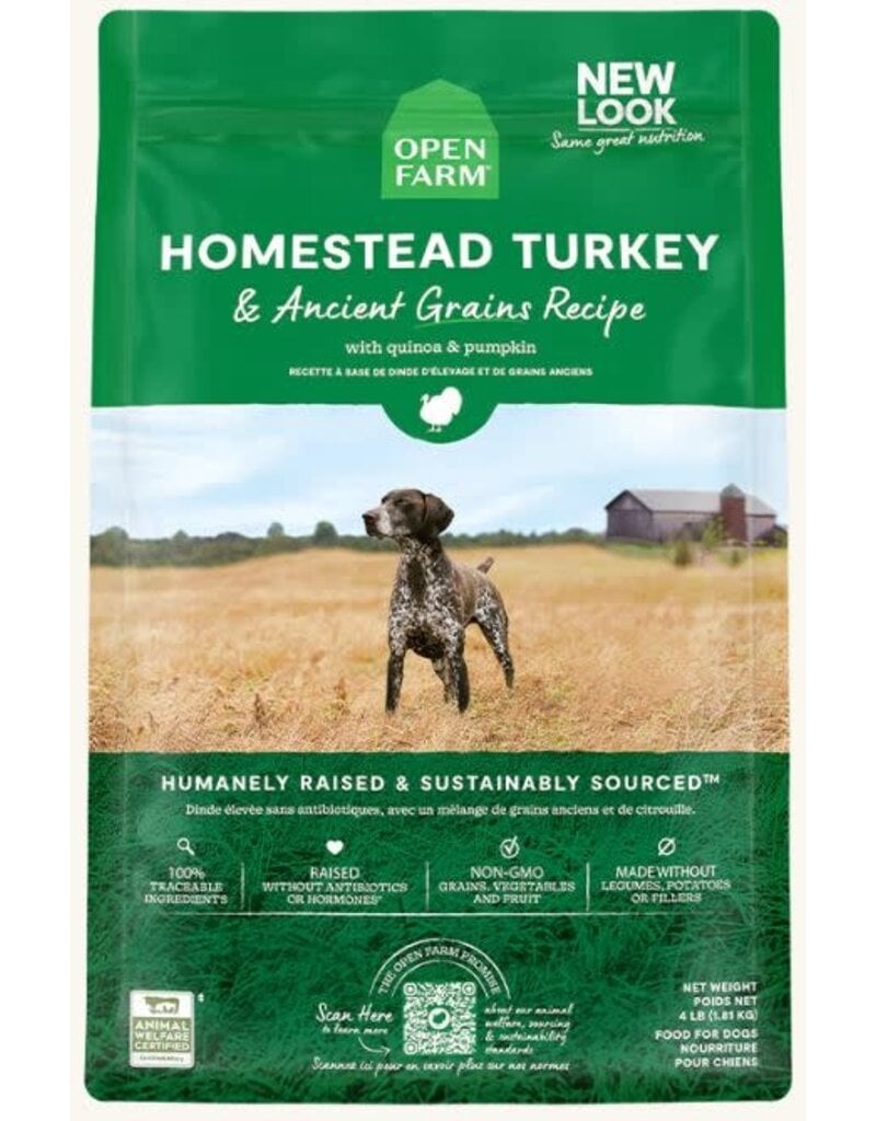 Open Farm Open Farm chien recette de dinde et grains anciens  22lb
