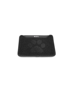 Bud'z Bud'z tapis à litière double couche, motif de pattes noir, grand 75x60 cm