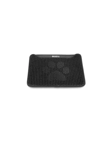 Bud'z Bud'z tapis à litière double couche, motif de pattes noir, grand 75x60 cm