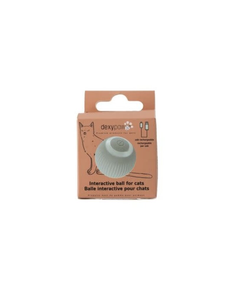 Dexypaws Dexypaws jouet intéractif pour chat, boule rotative intelligente
