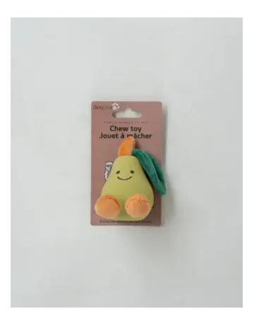 Dexypaws Dexypaws jouet en latex et peluche pour petit chien fruit la poire