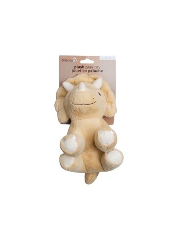 Dexypaws Dexypaws jouet en peluche pour chien le dinosaure jaune