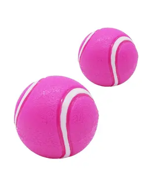 Bud'z Bud'z jouet caoutchouc - balle de tennis rose moyenne