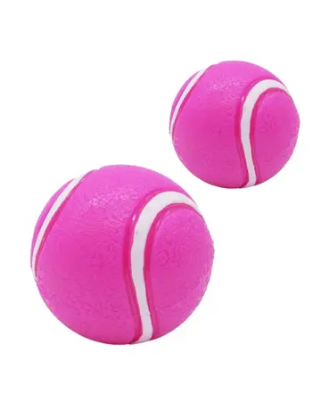 Bud'z Bud'z jouet caoutchouc - balle de tennis rose moyenne