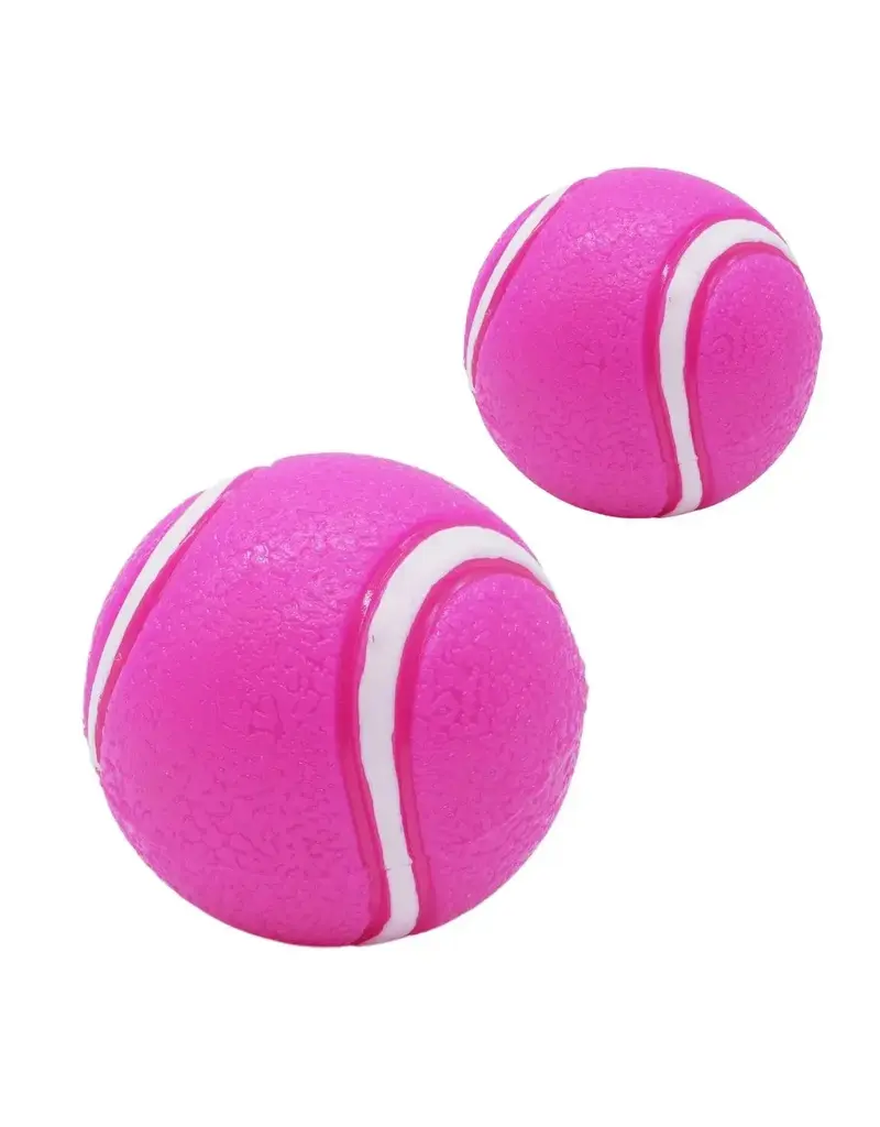 Bud'z Bud'z jouet caoutchouc - balle de tennis rose moyenne