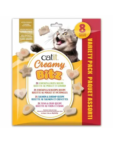 Catit Catit Creamy Bitz gâteries moelleuses multipack paquet de 8
