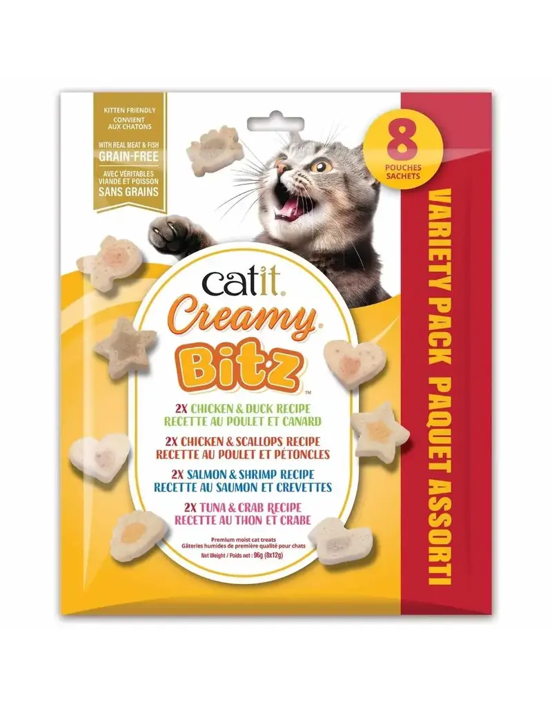 Catit Catit Creamy Bitz gâteries moelleuses multipack paquet de 8