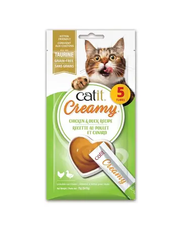Catit Catit Creamy régal crémeux poulet et canard 5x15g (12)
