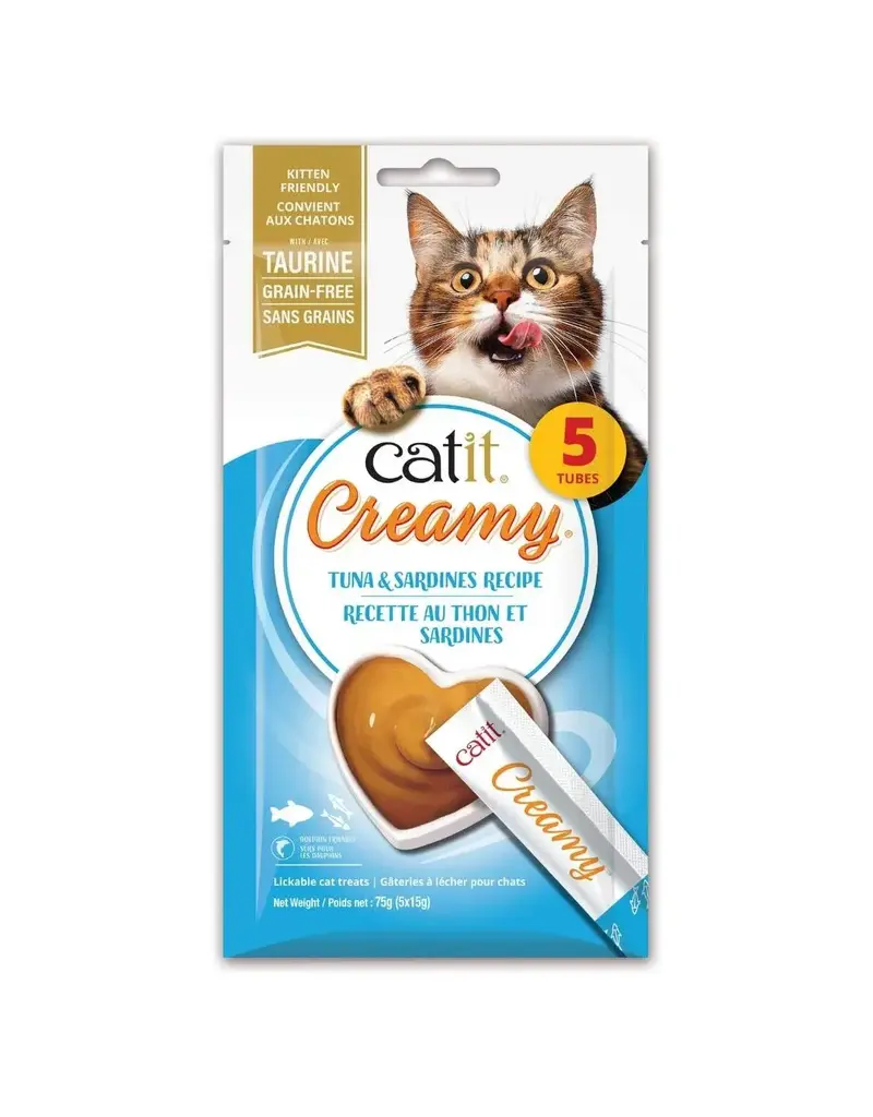 Catit Catit Creamy régal crémeux thon et sardines 5x15g (12)