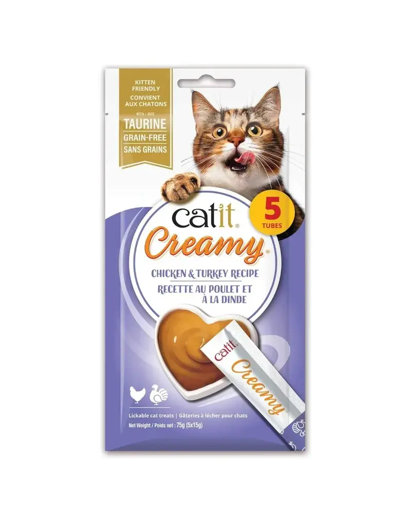 Catit Catit Creamy régal crémeux poulet et dinde 5x15g (12)