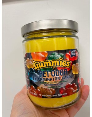pet odor Chandelle enzymatique Gummies.
