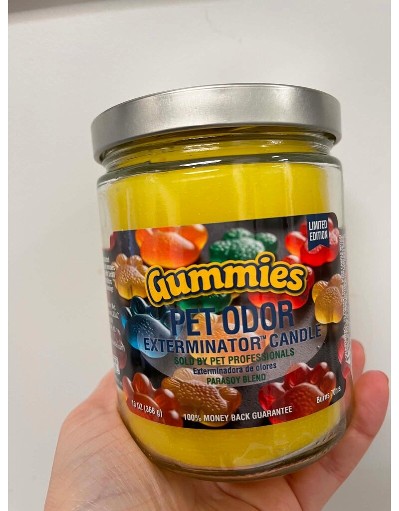 pet odor Chandelle enzymatique Gummies.