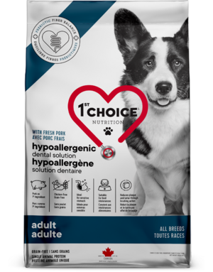 1st choice 1st Choice chien hypoallergène porc sans grains toutes races 2kg