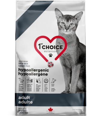 1st choice 1st Choice chat hypoallergène canard adulte 4.54kg