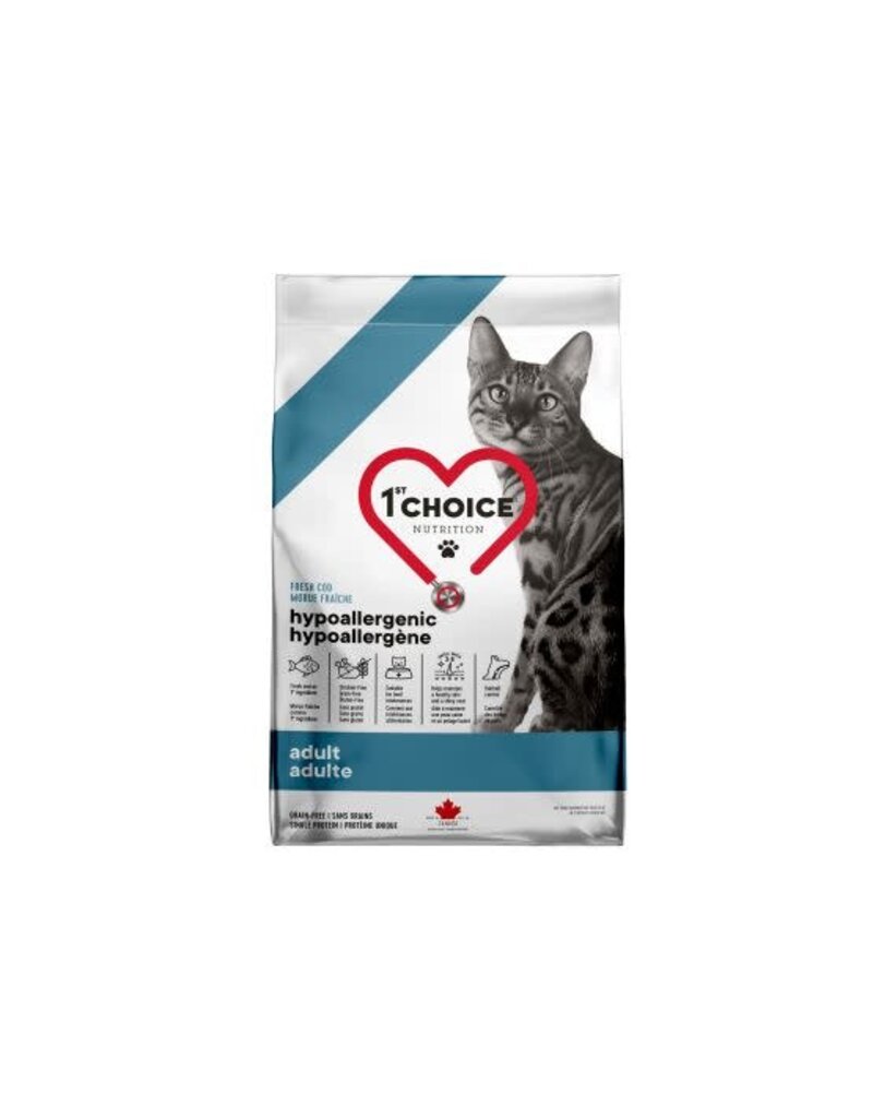 1st choice 1st Choice chat hypoallergène morue sans grains 4.54kg