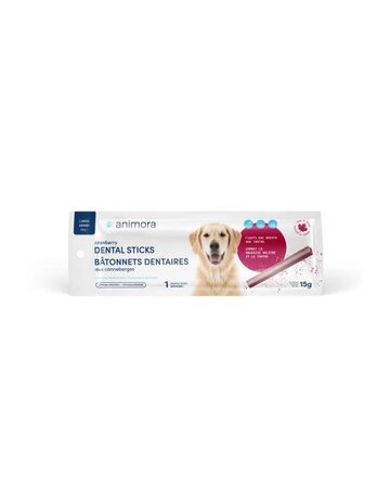 Animora Animora batônnet unitaire dentaire aux canneberges  chiens plus de 25 kg