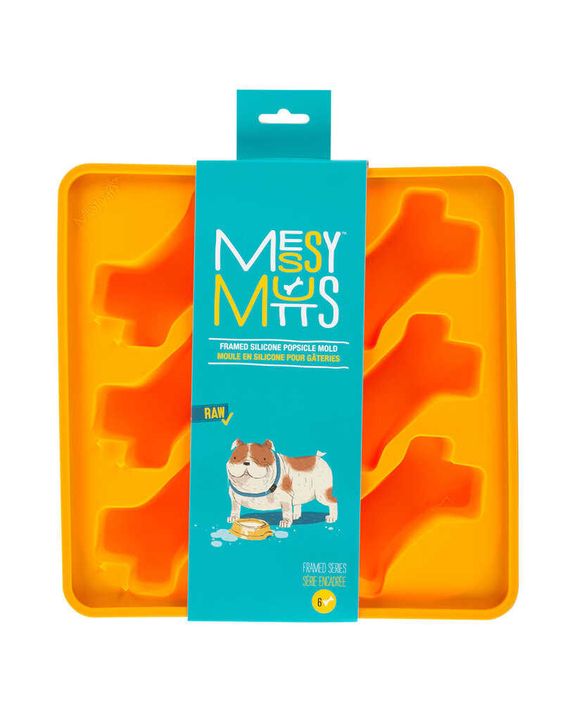 Messymutts Messy mutts moule à friandises en silicone (12 os) orange
