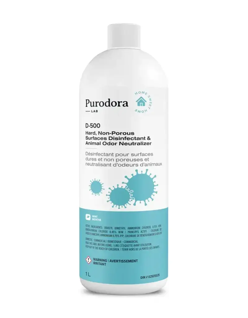 Purodora Purodora lab D-500 neutralisant d'odeurs d'animaux et desinfectant