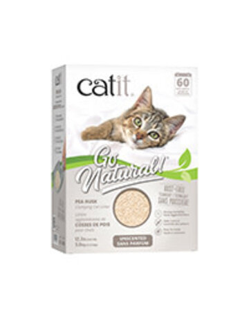 Catit Catit litière «Go Naturel» base de cosses de pois - Sans parfum 5.6kg