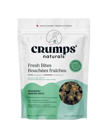 Crumps Crumps' Naturals gâteries pour chiens, bouchées fraîches, menthe verte 207 g
