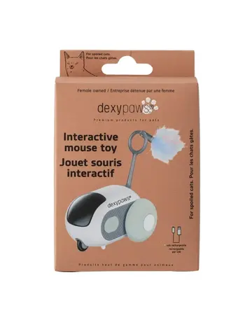 Dexypaws Dexypaws jouet intéractif pour chat, souris téléguidée avec télécommande