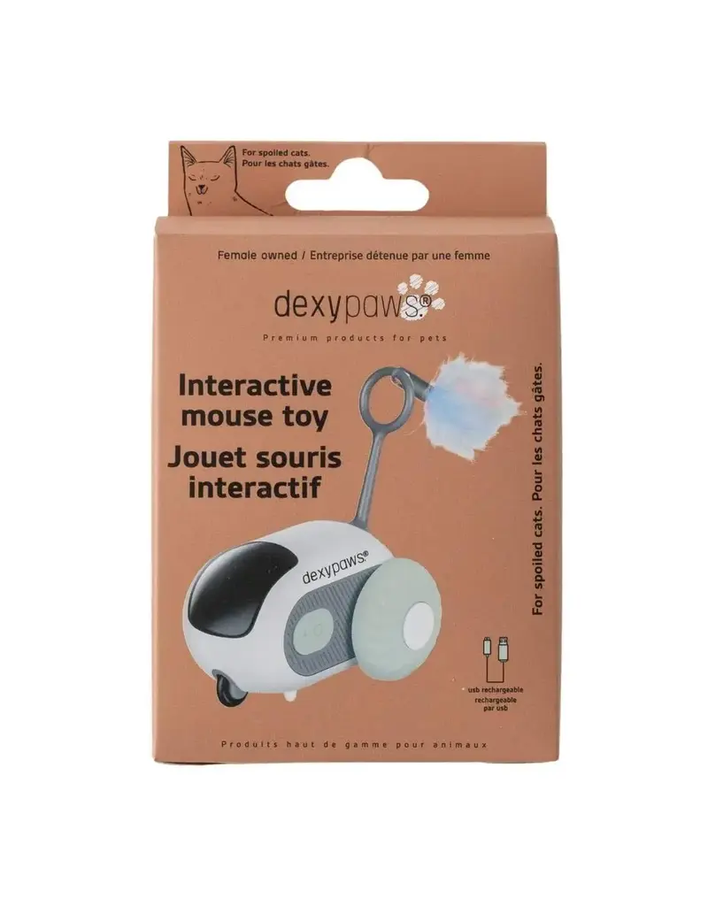 Dexypaws Dexypaws jouet intéractif pour chat, souris téléguidée avec télécommande