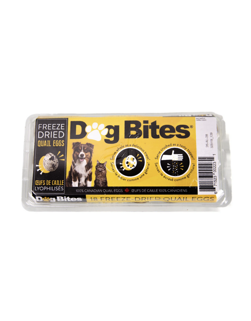 Pet'z Petz Dog Bites oeufs de caille lyophilisés (18).