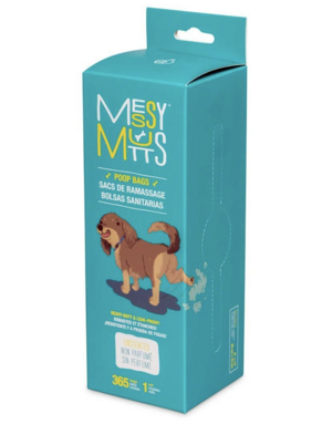 Messymutts Messy mutts sacs de ramassag biorecyclés, roulau de recharge en vrac (365u)