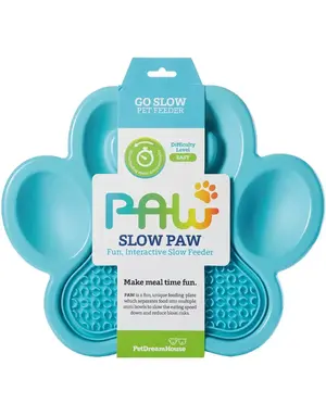 Paws Bol anti-glouton et tapis de léchage bleu poudre