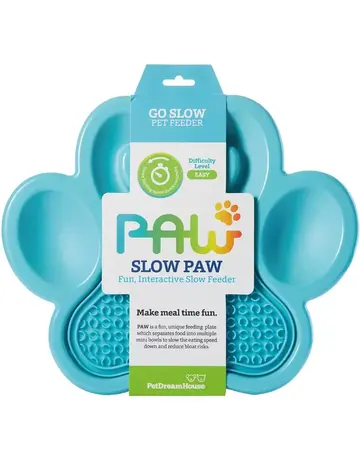 Paws Bol anti-glouton et tapis de léchage bleu poudre