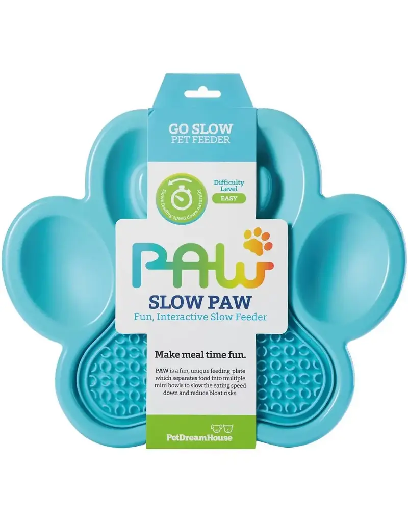 Paws Bol anti-glouton et tapis de léchage bleu poudre