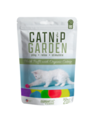Pompom en peluche avec herbe à chat biologique (20 pompom).