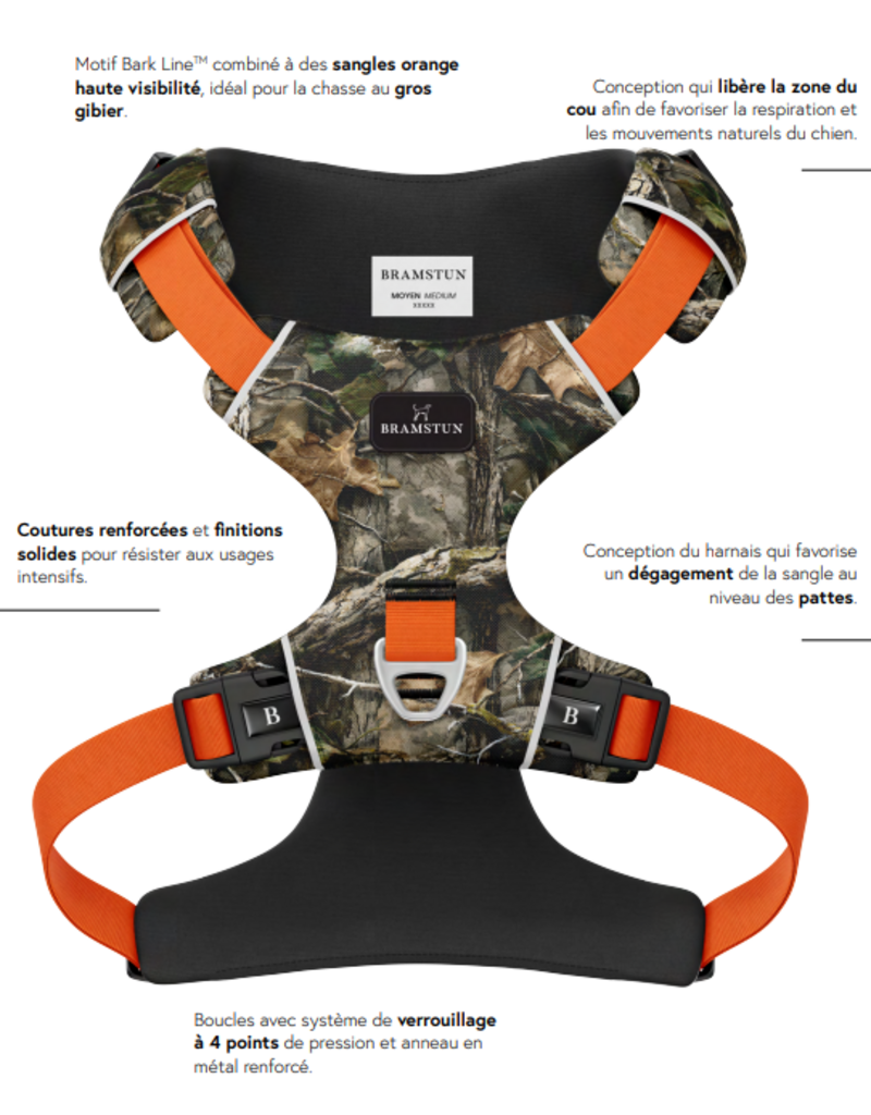 Tella & Stella Bramstun harnais horizon pour chien barkline petit