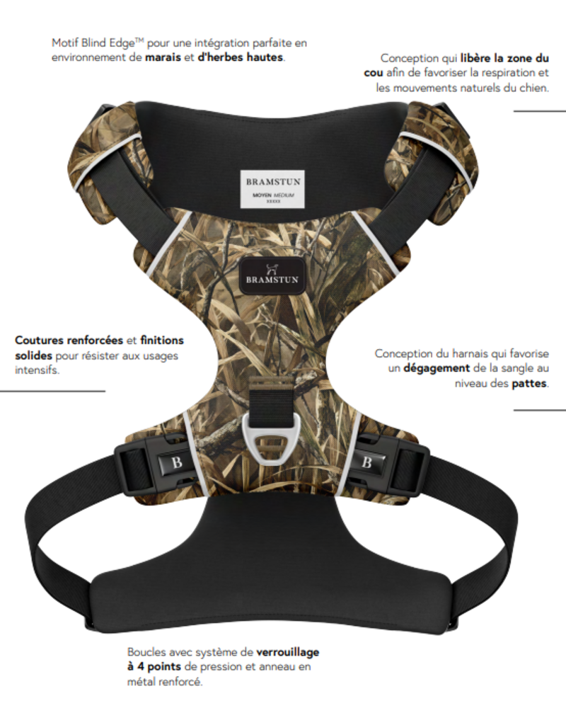 Tella & Stella Bramstun harnais horizon pour chien blind edge grand