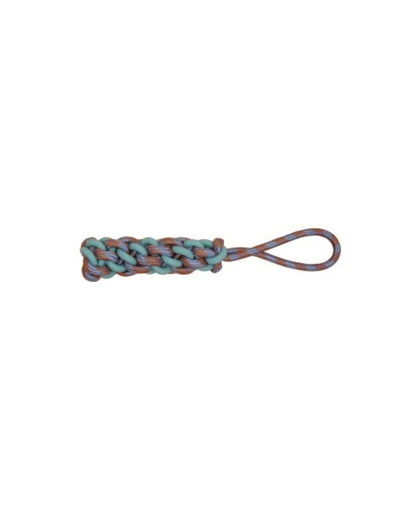 Bud'z Bud'z jouet corde flottante tressée avec poignée orange et bleu
