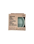 Dexypaws Dexypaws ensemble de deux bols en silicone vert sauge avec base à ventouse