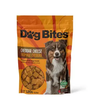 Dog Bites Dog bites gâteries séchées à froid 100% fromage cheddar 120g