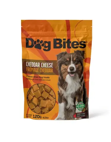 Dog Bites Dog bites gâteries séchées à froid 100% fromage cheddar 120g