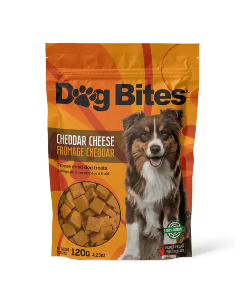 Dog Bites Dog bites gâteries séchées à froid 100% fromage cheddar 120g