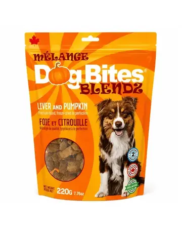 Dog Bites Dog bites gâteries séchées à froid foie et citrouille 220g