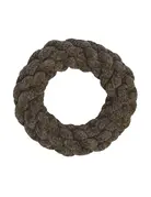 Foufit Foufit Anneau en corde nouée en velours brun