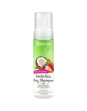 Tropiclean Tropiclean shampoing sans rinçage chien baies et noix de coco