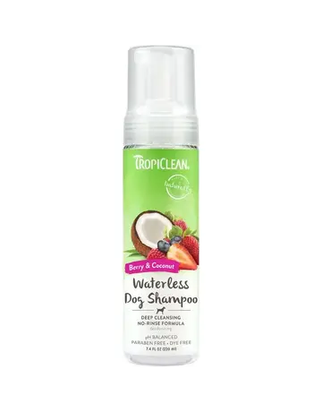 Tropiclean Tropiclean shampoing sans rinçage chien baies et noix de coco
