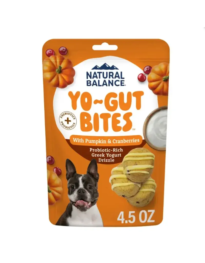 Bouchées Yo-Gut, riche en probiotiques citrouille et canneberge 4.5 oz